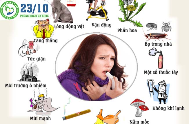 Có nhiều tác nhân gây ra viêm mũi dị ứng