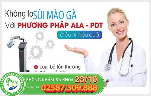 hỗ trợ điều trị nổi mụn li ti do bệnh sùi mào gà bằng phương pháp ALA-PDT hỗ trợ điều trị nổi mụn li ti do bệnh sùi mào gà bằng phương pháp ALA-PDT