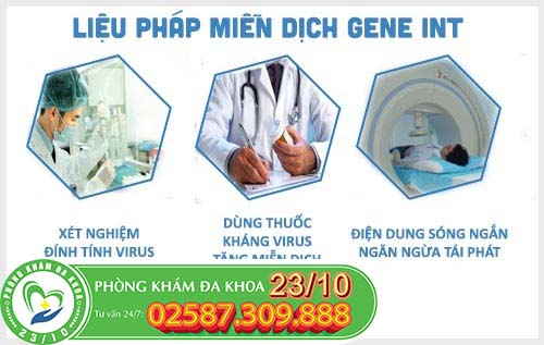 Liệu pháp miễn dịch cân bằng GENE INT cho bệnh mụn rộp sinh dục