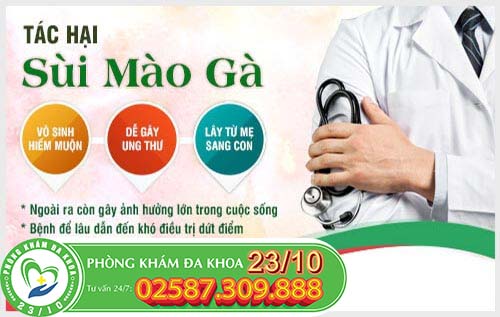 Tác hại khôn lường khi bị sùi mào gà