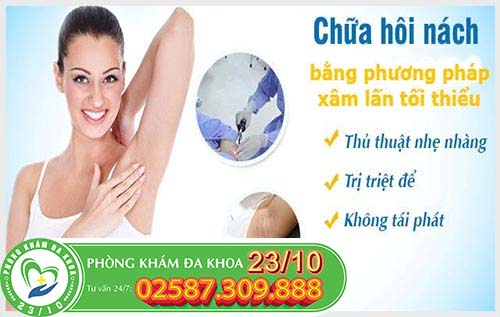 Chữa nách bị chua, nách có mùi hôi bằng phương pháp hiện đại